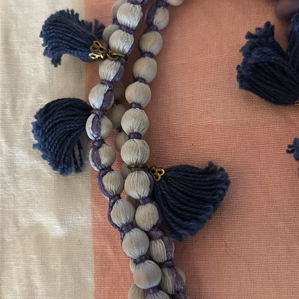 Textile Tassel Necklace - Picture 3 of 3